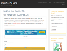 Tablet Screenshot of classifiedadland.com